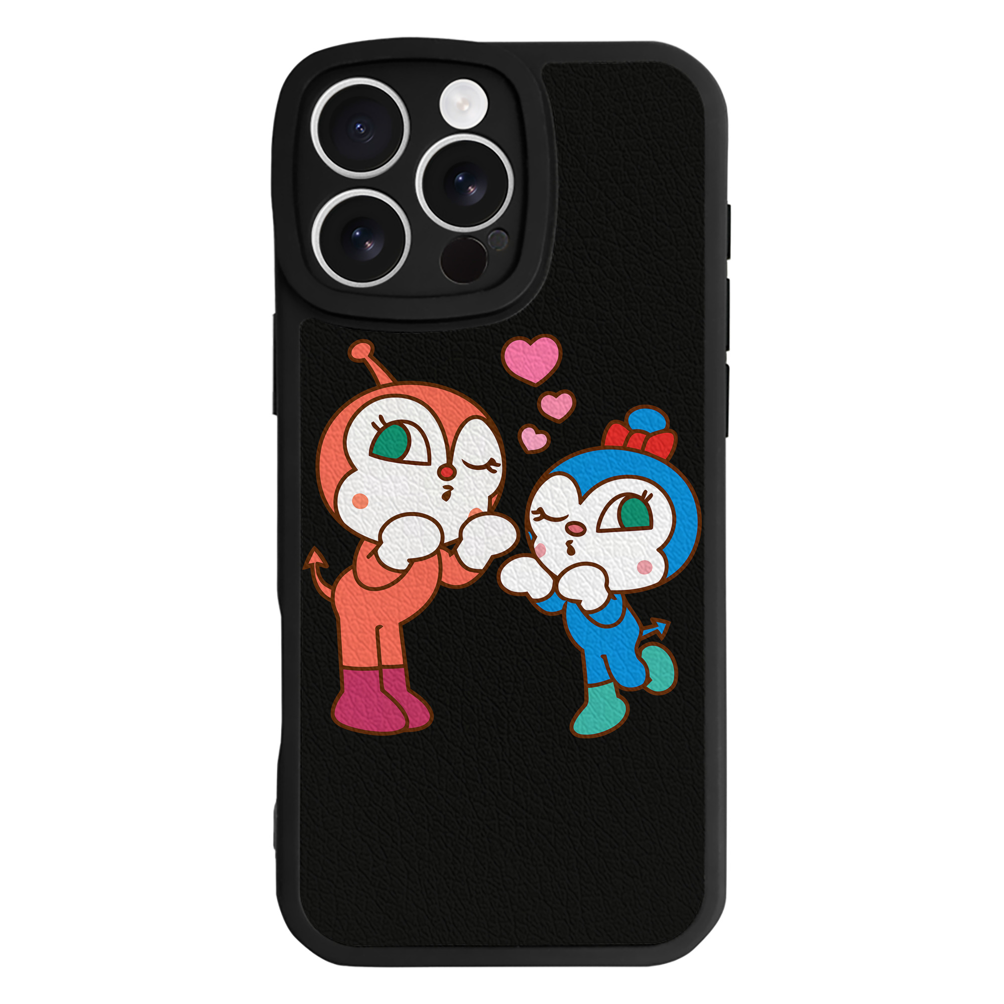 （画像用） アンパンマン Anpanman 【iPhone 16シリーズ対応】シリコンスマホケース（レザー調） 材質：シリコン